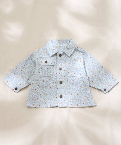 CIAOPANIC TYPY（チャオパニックティピー）の「【BABY】【Qinn】ムジ柄ダックカバーオール：80～100cm（その他ベビーウェア・キッズ・オフホワイト/ブラウン/サックスブルー・80/100）」の8枚目の写真