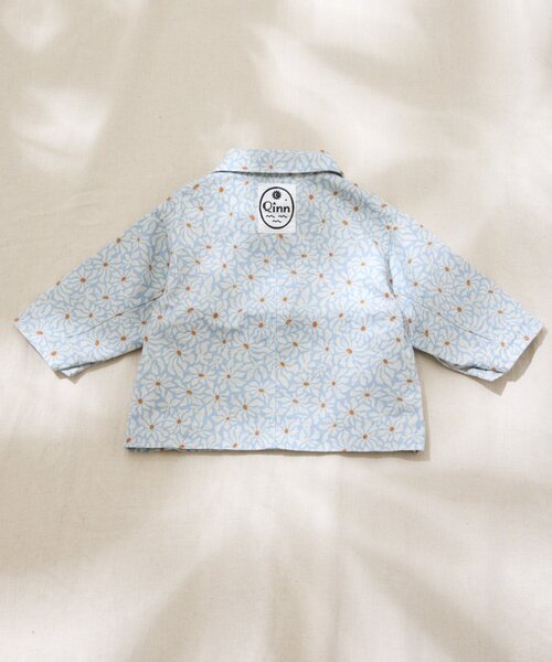 CIAOPANIC TYPY（チャオパニックティピー）の「【BABY】【Qinn】ムジ柄ダックカバーオール：80～100cm（その他ベビーウェア・キッズ・オフホワイト/ブラウン/サックスブルー・80/100）」の9枚目の写真