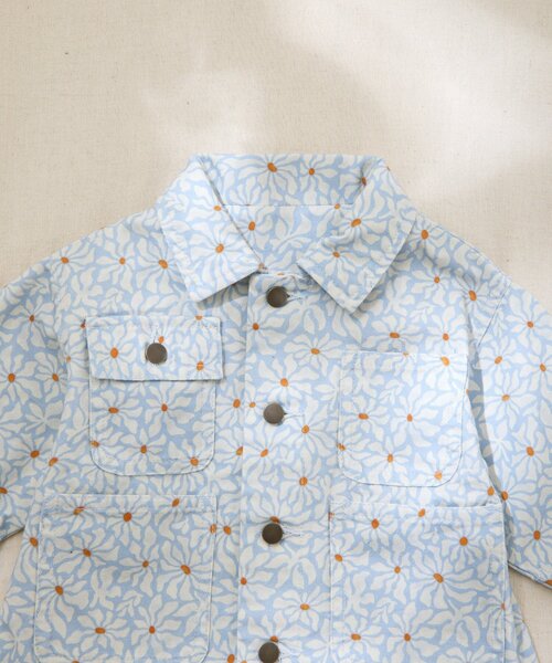 CIAOPANIC TYPY（チャオパニックティピー）の「【BABY】【Qinn】ムジ柄ダックカバーオール：80～100cm（その他ベビーウェア・キッズ・オフホワイト/ブラウン/サックスブルー・80/100）」の10枚目の写真