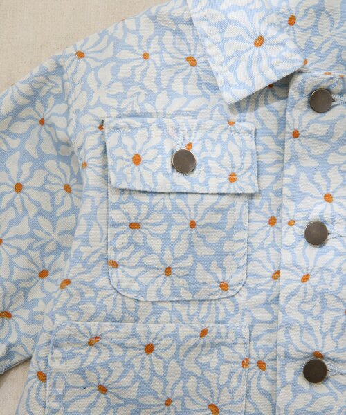 CIAOPANIC TYPY（チャオパニックティピー）の「【BABY】【Qinn】ムジ柄ダックカバーオール：80～100cm（その他ベビーウェア・キッズ・オフホワイト/ブラウン/サックスブルー・80/100）」の11枚目の写真