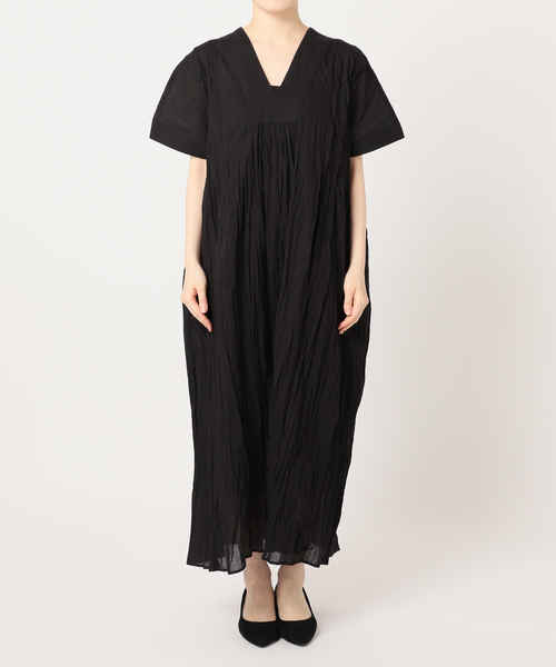 JOURNAL STANDARD relume（ジャーナルスタンダード　レリューム）の「《追加 / 新色》コットンボイルクリンクルタックカフタンワンピース（ワンピース・レディース・ブラック/ライトブルー/ブラウン・FREE）」の21枚目の写真