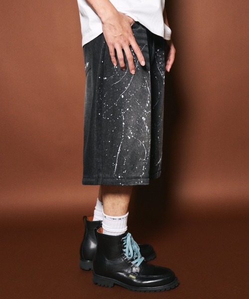 Subciety（サブサエティ）の「Painted 2way denim pants（デニムパンツ・メンズ・ブラック/インディゴブルー・X-LARGE/LARGE/MEDIUM/SMALL）」の15枚目の写真