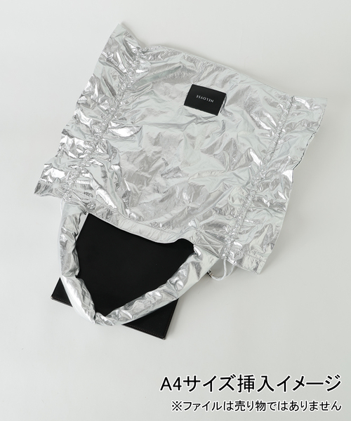 U by SPICK&SPAN（ユーバイスピックアンドスパン）の「HELOYSE/エロイーズ candy tote（トートバッグ・レディース・ブラック/シルバー・FREE）」の21枚目の写真