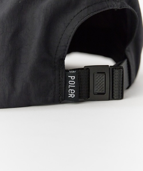 POLeR(ポーラー)の「POLeR/ポーラー FESTIVAL EMB NYLON CAP 2026年 夏 夏服(キャップ・メンズ・グリーン/ブラック/オフホワイト・ONE SIZE)」の9枚目の写真