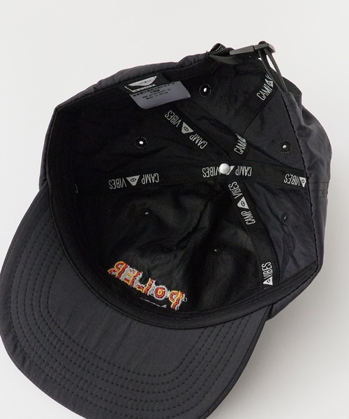 POLeR(ポーラー)の「POLeR/ポーラー FESTIVAL EMB NYLON CAP 2026年 夏 夏服(キャップ・メンズ・グリーン/ブラック/オフホワイト・ONE SIZE)」の8枚目の写真