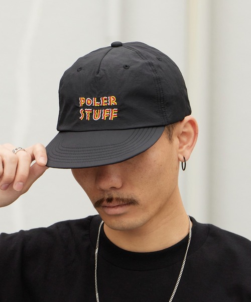 POLeR(ポーラー)の「POLeR/ポーラー FESTIVAL EMB NYLON CAP 2026年 夏 夏服(キャップ・メンズ・グリーン/ブラック/オフホワイト・ONE SIZE)」の18枚目の写真