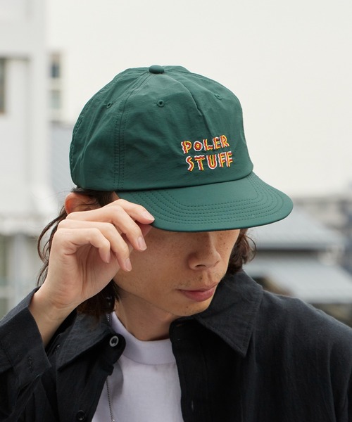 POLeR(ポーラー)の「POLeR/ポーラー FESTIVAL EMB NYLON CAP 2026年 夏 夏服(キャップ・メンズ・グリーン/ブラック/オフホワイト・ONE SIZE)」の21枚目の写真