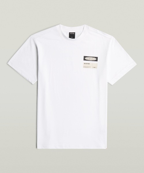 G-STAR(ジースター)の「Box Globe Graphic T-Shirt/フロントボックスグラフィックロゴTシャツ(Tシャツ/カットソー・メンズ・ホワイト/ダークブラック・SMALL/MEDIUM/LARGE/X-LARGE/X-SMALL)」の11枚目の写真