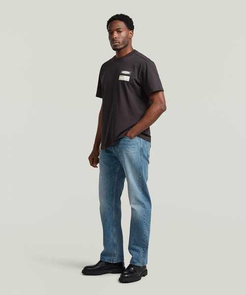 G-STAR(ジースター)の「Box Globe Graphic T-Shirt/フロントボックスグラフィックロゴTシャツ(Tシャツ/カットソー・メンズ・ホワイト/ダークブラック・SMALL/MEDIUM/LARGE/X-LARGE/X-SMALL)」の7枚目の写真