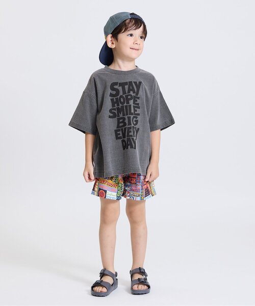F.O.KIDS(エフオーキッズ)の「5柄ガーメントダイ半袖Tシャツ(Tシャツ/カットソー・キッズ・エメラルド/ピンク/キャメル/イエロー/チャコール・160/150/140/130/120/110/100/90/80)」の9枚目の写真