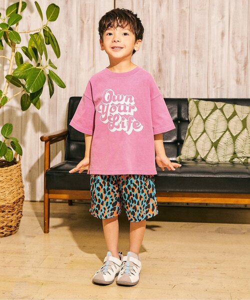 F.O.KIDS(エフオーキッズ)の「5柄ガーメントダイ半袖Tシャツ(Tシャツ/カットソー・キッズ・エメラルド/ピンク/キャメル/イエロー/チャコール・160/150/140/130/120/110/100/90/80)」の11枚目の写真