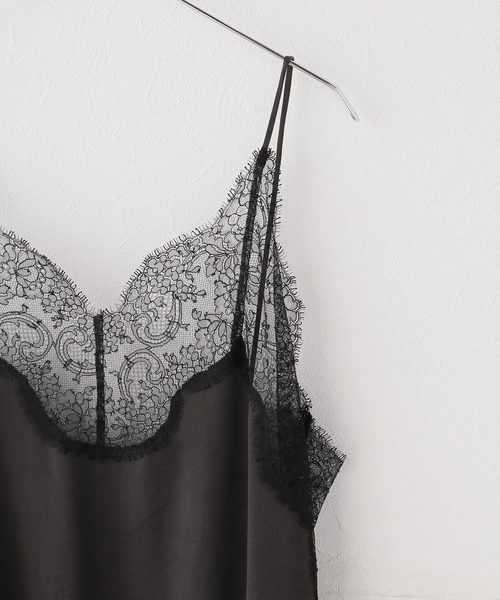 IENA(イエナ)の「Raspail/ラスパイユ Lace Swithed Camisole キャミソール RB-278(キャミソール・レディース・ブラック・FREE)」の3枚目の写真