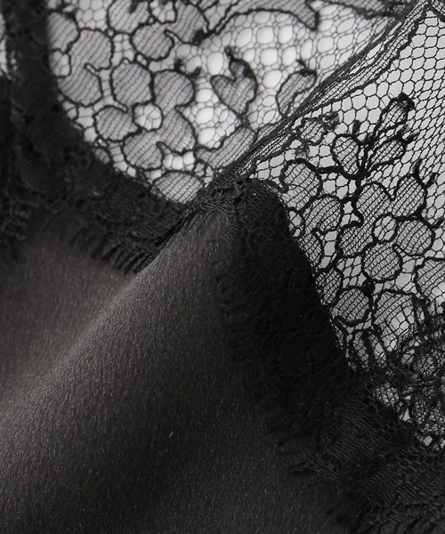 IENA(イエナ)の「Raspail/ラスパイユ Lace Swithed Camisole キャミソール RB-278(キャミソール・レディース・ブラック・FREE)」の6枚目の写真