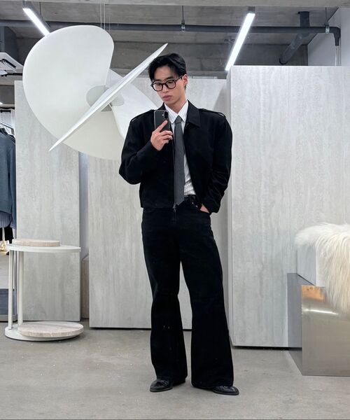 NOIRER（ノイア）の「ディストロイドフレアデニムパンツ（ブラック）（デニムパンツ・メンズ・その他・48/50/52）」の9枚目の写真