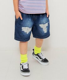 BREEZE | 【WEB限定】ダメージデニムハーフパンツ(デニムパンツ)