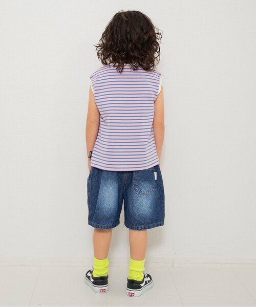 BREEZE（ブリーズ）の「【WEB限定】ダメージデニムハーフパンツ（デニムパンツ・キッズ・サックスブルー/ネイビー・150/140/130/120/110/100/90）」の16枚目の写真