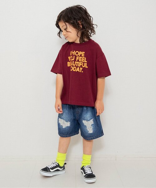 BREEZE（ブリーズ）の「【WEB限定】ダメージデニムハーフパンツ（デニムパンツ・キッズ・サックスブルー/ネイビー・150/140/130/120/110/100/90）」の14枚目の写真