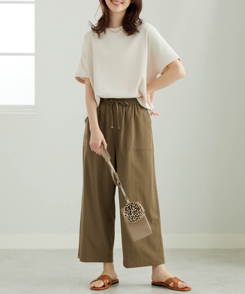 BELLUNA PLUS(ベルーナ)の「サラリ快適!ビンテージ調ワイドパンツ59(その他パンツ・レディース・チャコール/ネイビー/グレイッシュベージュ/カーキ・SMALL/MEDIUM/LARGE/X-LARGE)」の10枚目の写真