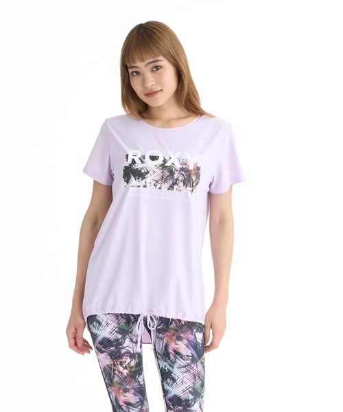 ROXY(ロキシー)の「ROXY FITNESS BREEZE FLOW S/S TEE Tシャツ /QUIK DRY/UVカット 【2026年夏モデル】(Tシャツ/カットソー・レディース・ブラック/ホワイト/パープル・LARGE/MEDIUM/SMALL)」の3枚目の写真