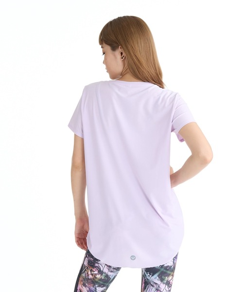 ROXY(ロキシー)の「ROXY FITNESS BREEZE FLOW S/S TEE Tシャツ /QUIK DRY/UVカット 【2026年夏モデル】(Tシャツ/カットソー・レディース・ブラック/ホワイト/パープル・LARGE/MEDIUM/SMALL)」の11枚目の写真