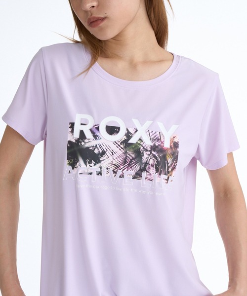ROXY(ロキシー)の「ROXY FITNESS BREEZE FLOW S/S TEE Tシャツ /QUIK DRY/UVカット 【2026年夏モデル】(Tシャツ/カットソー・レディース・ブラック/ホワイト/パープル・LARGE/MEDIUM/SMALL)」の12枚目の写真