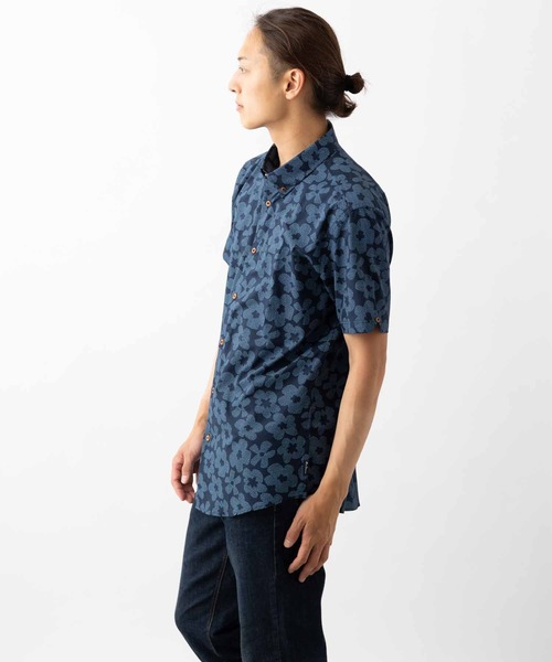 Ben Sherman（ベンシャーマン）の「スティップルフローラルプリントシャツ（シャツ/ブラウス・メンズ・ダークネイビー・LARGE）」の8枚目の写真