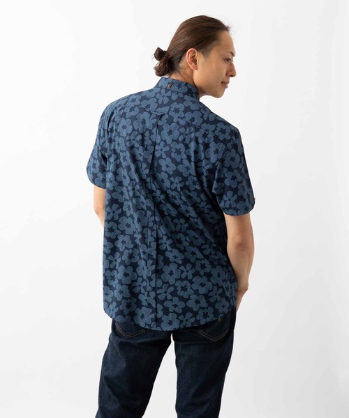 Ben Sherman（ベンシャーマン）の「スティップルフローラルプリントシャツ（シャツ/ブラウス・メンズ・ダークネイビー・LARGE）」の9枚目の写真