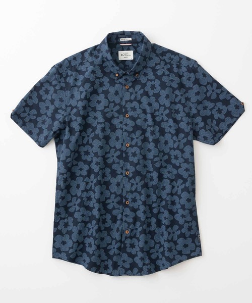 Ben Sherman（ベンシャーマン）の「スティップルフローラルプリントシャツ（シャツ/ブラウス・メンズ・ダークネイビー・LARGE）」の10枚目の写真