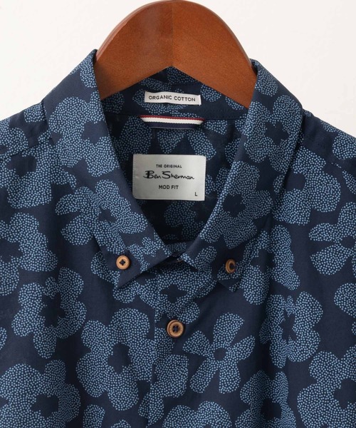 Ben Sherman（ベンシャーマン）の「スティップルフローラルプリントシャツ（シャツ/ブラウス・メンズ・ダークネイビー・LARGE）」の11枚目の写真