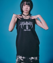 BENDER TOKYO | ［PSYCHO☆NATION サイコネーション］グラフィック プリント ダメージ レイヤード タンクトップ(タンクトップ)