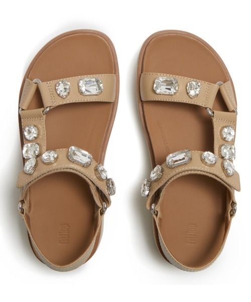 fitflop(フィットフロップ)の「GEN-FF マックス ウルトラジュエル レザー バックストラップ サンダル(サンダル・レディース・ベージュ・US6)」の6枚目の写真