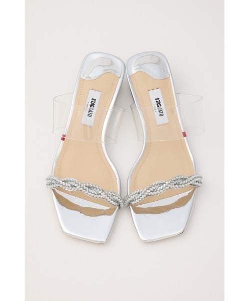 STACCATO（スタッカート）の「ジャスミンクリアヒールサンダル（サンダル・レディース・シルバー・22.5cm/23cm/23.5cm/24cm）」の9枚目の写真