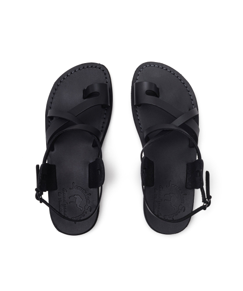 JERUSALEM SANDALS(エルサレム サンダル)の「6 ザ グッド シェパード バックル ブラック (THE GOOD SHEPHERD BUCKLE)(サンダル・レディース・ブラック・22.5cm/23cm/23.5cm/24cm/24.5cm/25cm/26cm/27cm/28cm)」の3枚目の写真