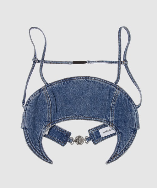MARINE SERRE（マリーン・セル）の「LIGHT BLUE DENIM BRA TOP（その他トップス・レディース・ブルー系その他・36/34）」の3枚目の写真
