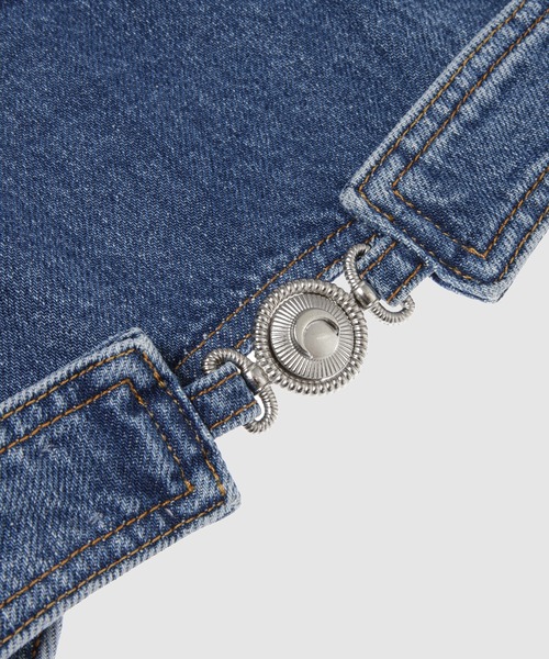 MARINE SERRE（マリーン・セル）の「LIGHT BLUE DENIM BRA TOP（その他トップス・レディース・ブルー系その他・36/34）」の6枚目の写真