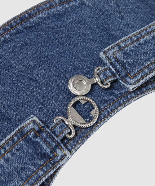 MARINE SERRE（マリーン・セル）の「LIGHT BLUE DENIM BRA TOP（その他トップス・レディース・ブルー系その他・36/34）」の7枚目の写真