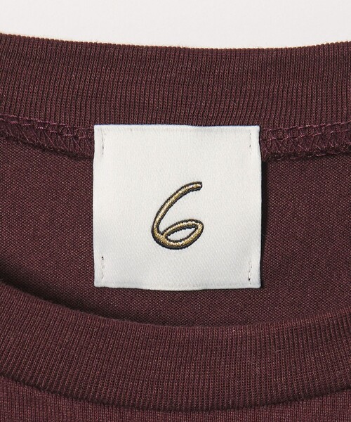 6(ロク)の「<6(ROKU)>コットン ドローストリング ショートスリーブ トップス(Tシャツ/カットソー・レディース・ワイン/ホワイト・FREE)」の15枚目の写真