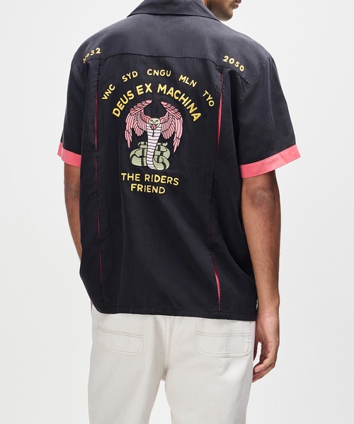 DEUS EX MACHINA(デウスエクスマキナ)の「HISSSTERICAL BOWLING SHIRT(シャツ/ブラウス・メンズ・ホワイト/ブラック・M/L)」の14枚目の写真
