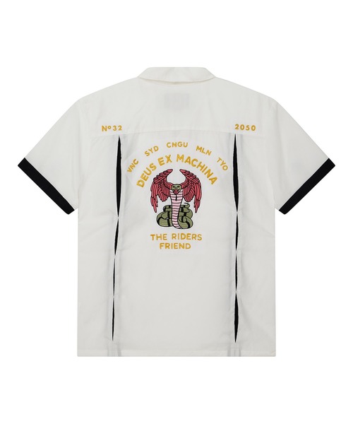 DEUS EX MACHINA(デウスエクスマキナ)の「HISSSTERICAL BOWLING SHIRT(シャツ/ブラウス・メンズ・ホワイト/ブラック・M/L)」の6枚目の写真