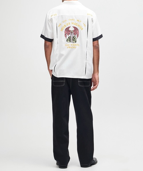 DEUS EX MACHINA(デウスエクスマキナ)の「HISSSTERICAL BOWLING SHIRT(シャツ/ブラウス・メンズ・ホワイト/ブラック・M/L)」の3枚目の写真