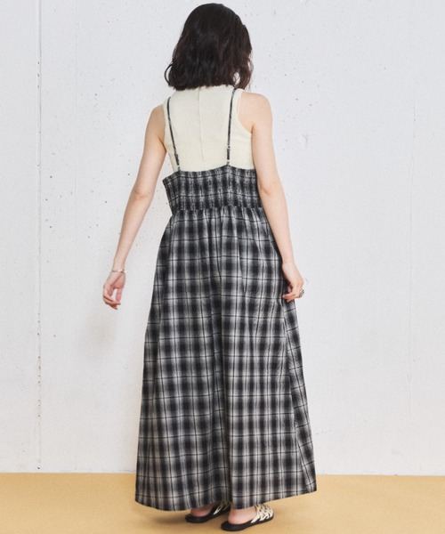 MIRROR STOKE（ミラーストーク）の「【ZOZO限定】BUSTIER CAMISOLE ONEPIECE/ビスチェキャミソールワンピース（ワンピース・レディース・ブラック/オフホワイト・MEDIUM）」の10枚目の写真