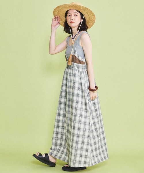 MIRROR STOKE（ミラーストーク）の「【ZOZO限定】BUSTIER CAMISOLE ONEPIECE/ビスチェキャミソールワンピース（ワンピース・レディース・ブラック/オフホワイト・MEDIUM）」の21枚目の写真