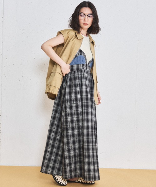 MIRROR STOKE(ミラーストーク)の「【ZOZO限定】BUSTIER CAMISOLE ONEPIECE/ビスチェキャミソールワンピース(ワンピース・レディース・ブラック/オフホワイト・MEDIUM)」の17枚目の写真