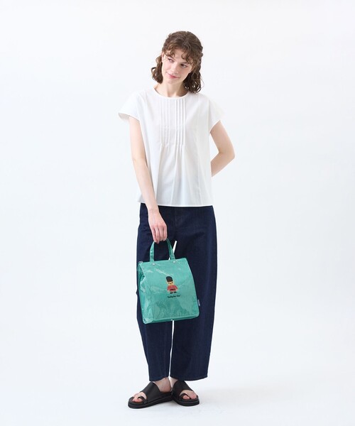 MACKINTOSH PHILOSOPHY(マッキントッシュ フィロソフィー)の「フロントタックフレアカットソー(Tシャツ/カットソー・レディース・ブルー/オフホワイト/ブラック/チャコールグレー・38)」の5枚目の写真
