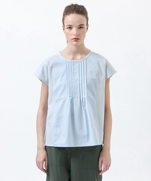 MACKINTOSH PHILOSOPHY(マッキントッシュ フィロソフィー)の「フロントタックフレアカットソー(Tシャツ/カットソー・レディース・ブルー/オフホワイト/ブラック/チャコールグレー・38)」の9枚目の写真