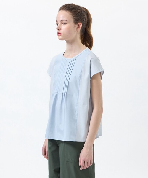 MACKINTOSH PHILOSOPHY(マッキントッシュ フィロソフィー)の「フロントタックフレアカットソー(Tシャツ/カットソー・レディース・ブルー/オフホワイト/ブラック/チャコールグレー・38)」の10枚目の写真