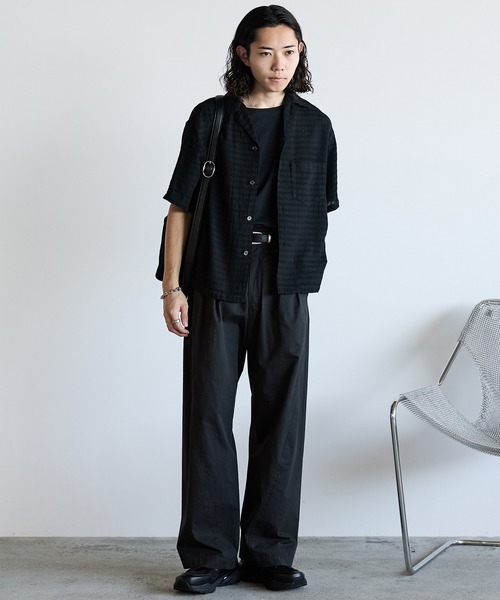 WYM LIDNM(ウィム バイ リドム)の「HIGH COUNT COTTON CURVED SLACKS(スラックス・メンズ・オフホワイト/グレー/チャコール・S/M/L)」の22枚目の写真