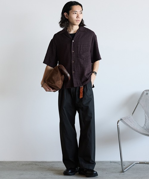 WYM LIDNM(ウィム バイ リドム)の「HIGH COUNT COTTON CURVED SLACKS(スラックス・メンズ・オフホワイト/グレー/チャコール・S/M/L)」の21枚目の写真
