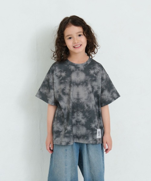 LEPSIM(レプシィム)の「【KIDS】タイダイプリントTSS 675031(Tシャツ/カットソー・キッズ・イエロー/チャコールグレー・120/140/130)」の2枚目の写真