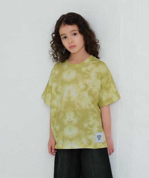 LEPSIM(レプシィム)の「【KIDS】タイダイプリントTSS 675031(Tシャツ/カットソー・キッズ・イエロー/チャコールグレー・120/140/130)」の1枚目の写真